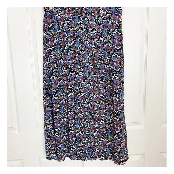 Boden Tessa Ditsy Floral Puff Sleeve Midi Dress Viscose Multi Color Sz 12L - Picture 8 of 11